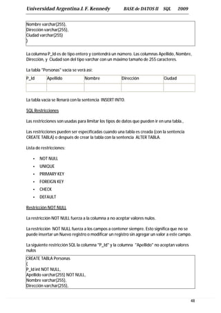 Sql Server Personas Sql server tutorial | PDF