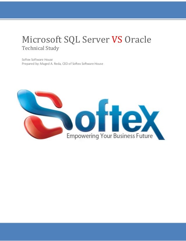 SQL Server Vs Oracle DBMS Comparison