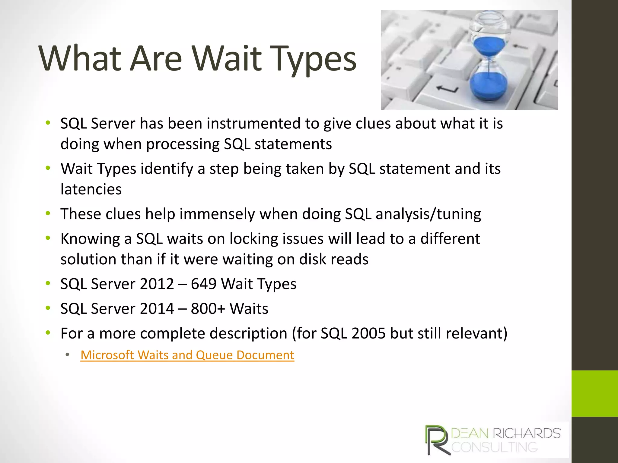 SQL Server Wait Types Everyone Should Know | PPTX | Databases ...