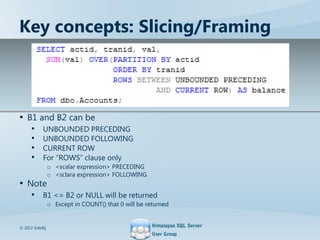 Sql server windowing functions | PPT
