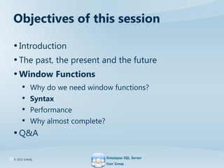 Sql server windowing functions | PPT