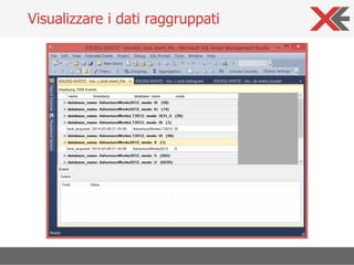 Visualizzare i dati raggruppati
 