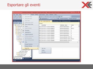 Esportare gli eventi
 