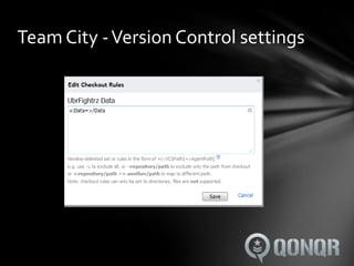 Team City - Version Control settings
 