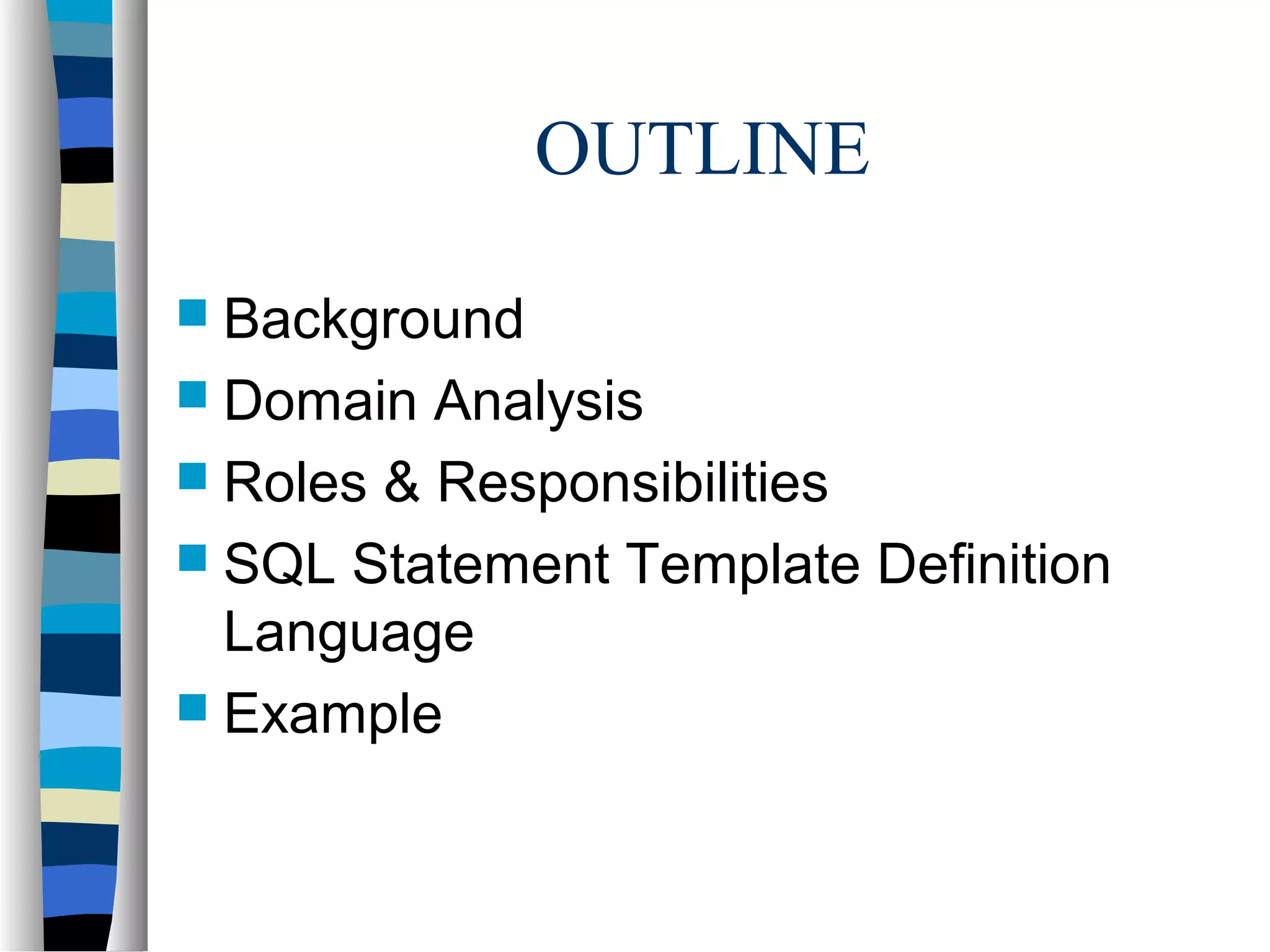 SQL Statement Template | PPT