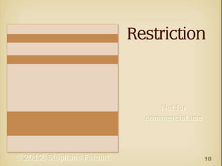 Restriction

10

 