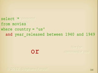 select *
from movies
where country = 'us'
and year_released between 1940 and 1949

or
34

 