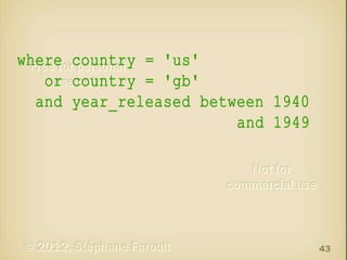 where country = 'us'
or country = 'gb'
and year_released between 1940
and 1949

43

 