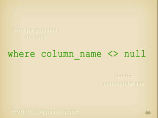 where column_name <> null

89

 
