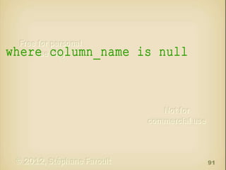 where column_name is null

91

 