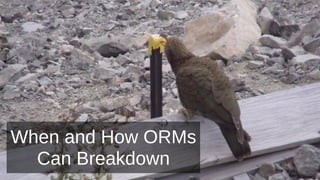 When and How ORMs
Can Breakdown
 