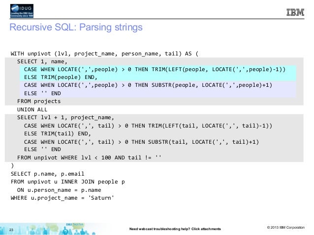 SQL tips and techniques April 2014
