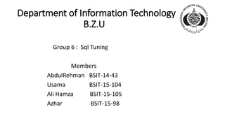 Sql Tuning | PPTX