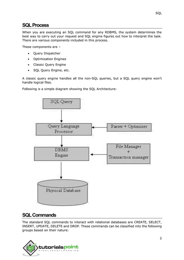 Sql tutorial | PDF