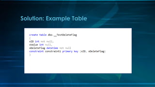 Solution: Example Table
 