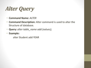 Structured Query Language(SQL) | PPT