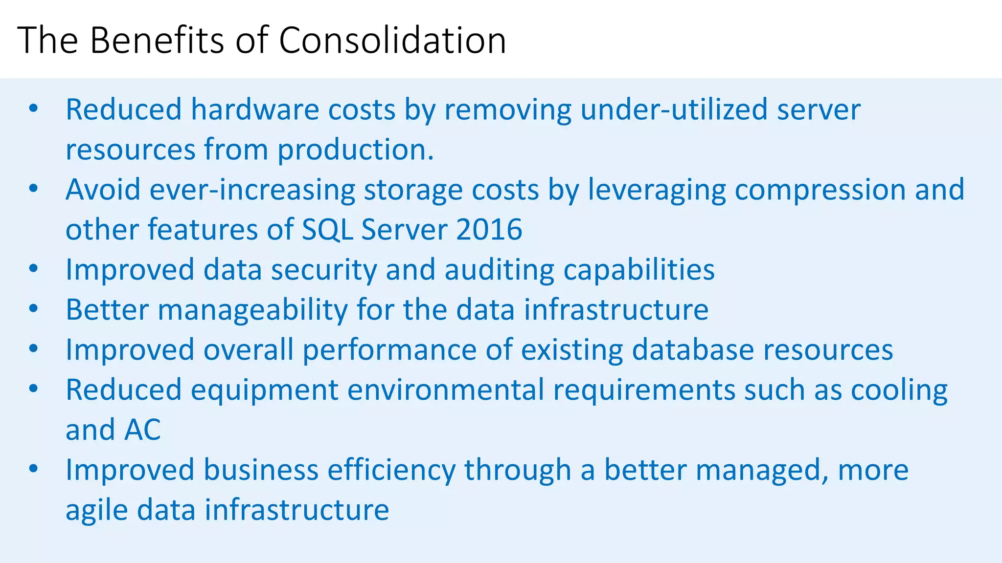 SQL Server Upgrade and Consolidation - Methodology and Approach | PPT