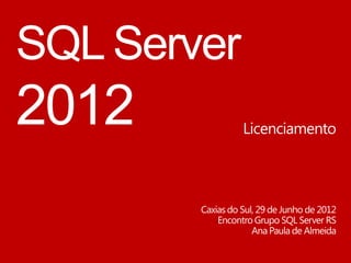 SQL Server
2012
 