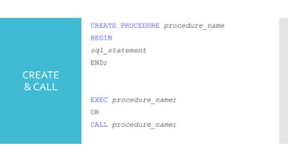 Sql views, stored procedure, functions | PDF