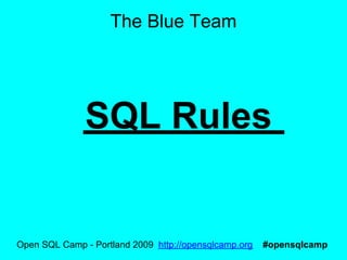 SQL v No SQL