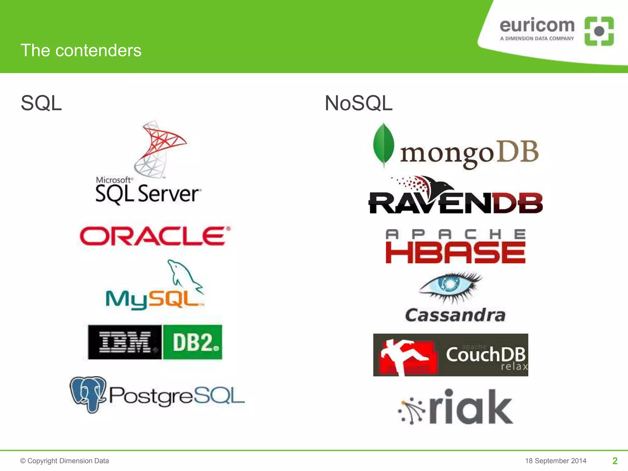 Sql vs nosql | PPTX | Databases | Computer Software and Applications