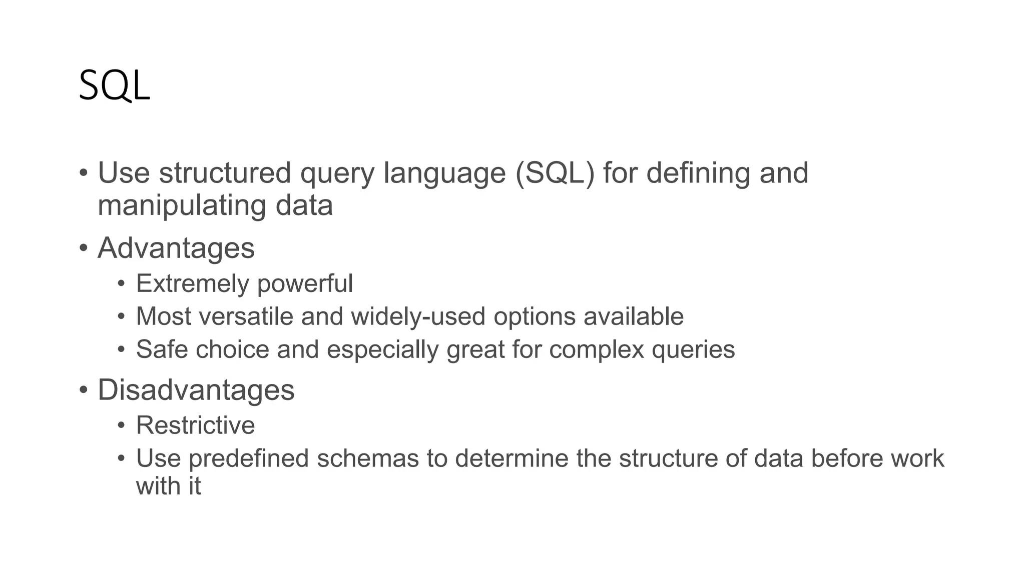 SQL vs NoSQL | PPT