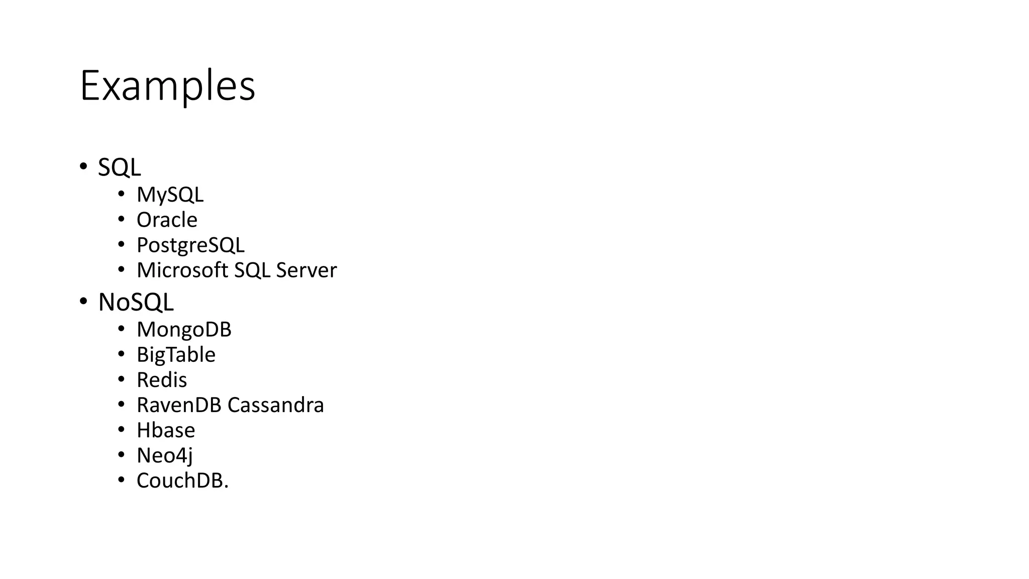 SQL vs NoSQL | PPT