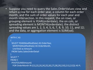 Modifieddate Select Option SQL Windowing | PPTX