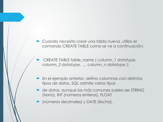 Apunte sobre Comandos SQL en MYSQL - Beneficios de Dominar SQL en MySQL ...