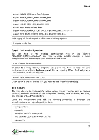 Sqoop tutorial | PDF