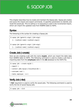 Sqoop tutorial | PDF