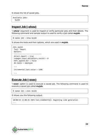 Sqoop tutorial | PDF