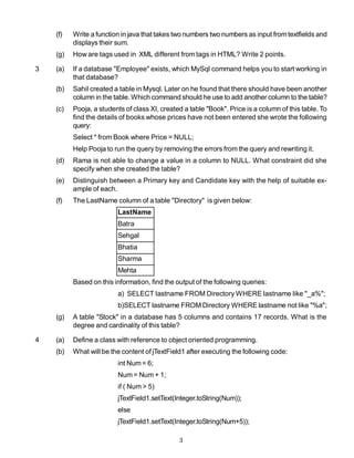 CBSE Sample Paper IP | PDF | Databases | Computer Software and Applications