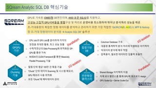 SQream-GPU가속 초거대 정형데이타 분석용 SQL DB-제품소개-박문기@메가존클라우드