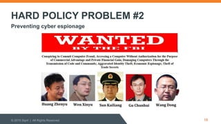 HARD POLICY PROBLEM #2
© 2015 Sqrrl | All Rights Reserved
Preventing cyber espionage
18
 