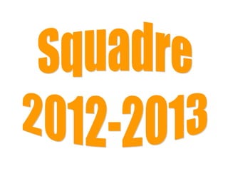 Squadre 2012 2013