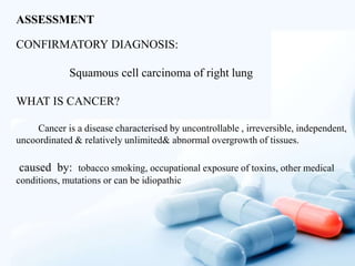 Squamous cell carcinoma of right lung | PPTX