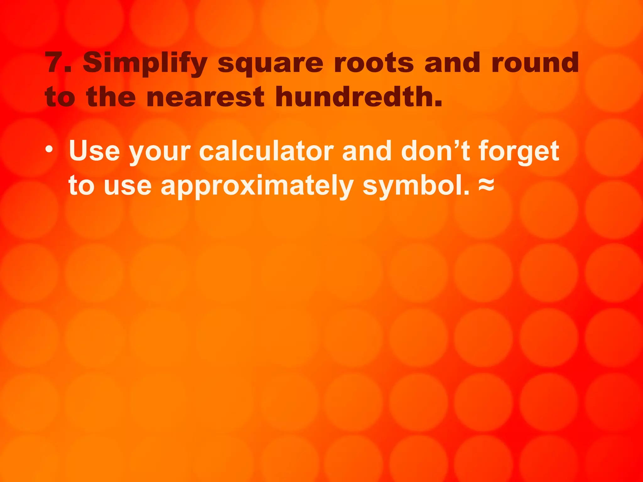 Square Roots PPT square-roots-ppt