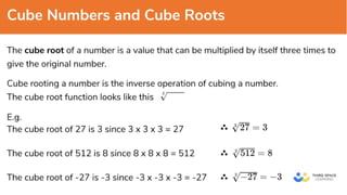 Square and Cube Roots focus on principal roots.pptx