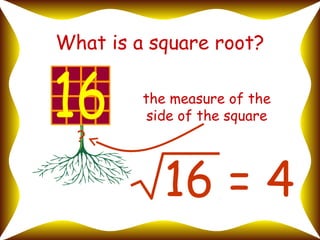 Square and square roots | PPT