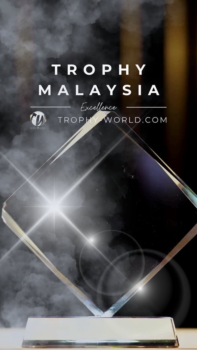 Square Diamond Crystal Plaques at TrophyWorld Malaysia Custom