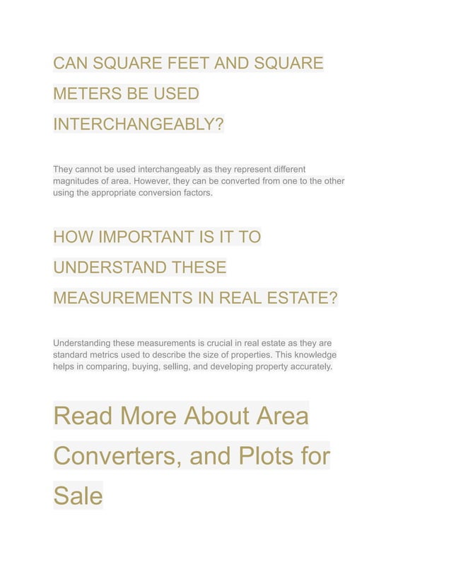 Square Feet To Square Meter Converter