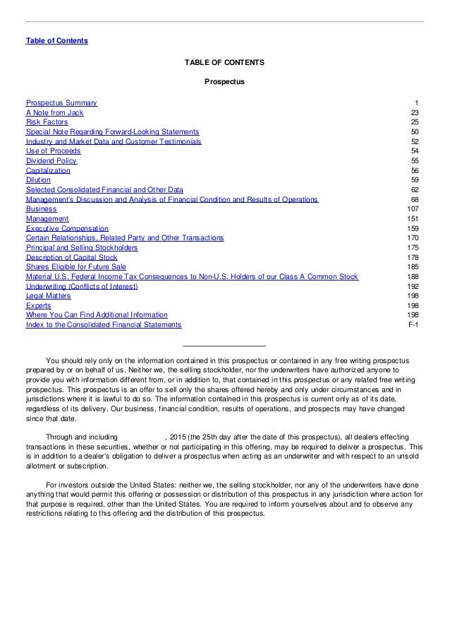 Form s-1 ipo prospectus