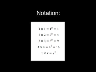 Notation: