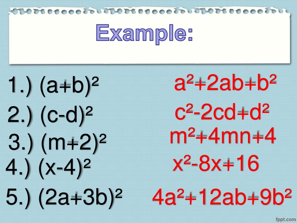 Square Of Binomial square-of-binomial
