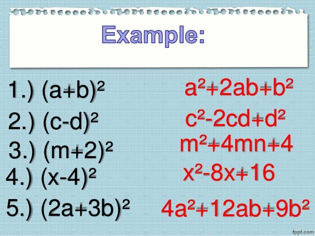 Square Of Binomial