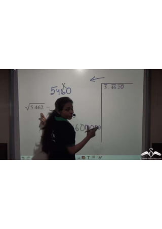 Square root of  decimal  numbers