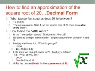 Square Roots and Cube Roots powerpoint presentation.pptx