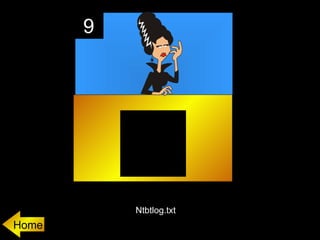 9




           Ntbtlog.txt
Home
 