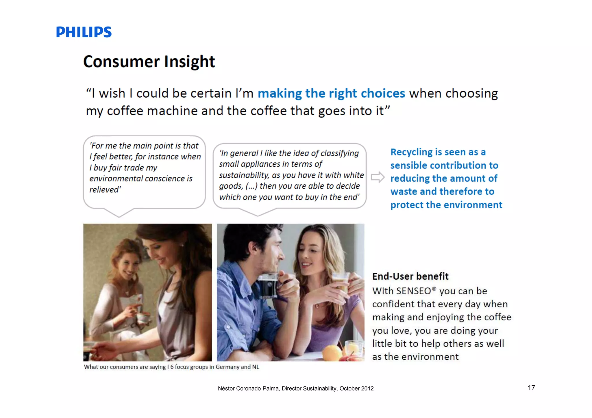 Néstor Coronado Palma, Director Sustainability, October 2012   17
 